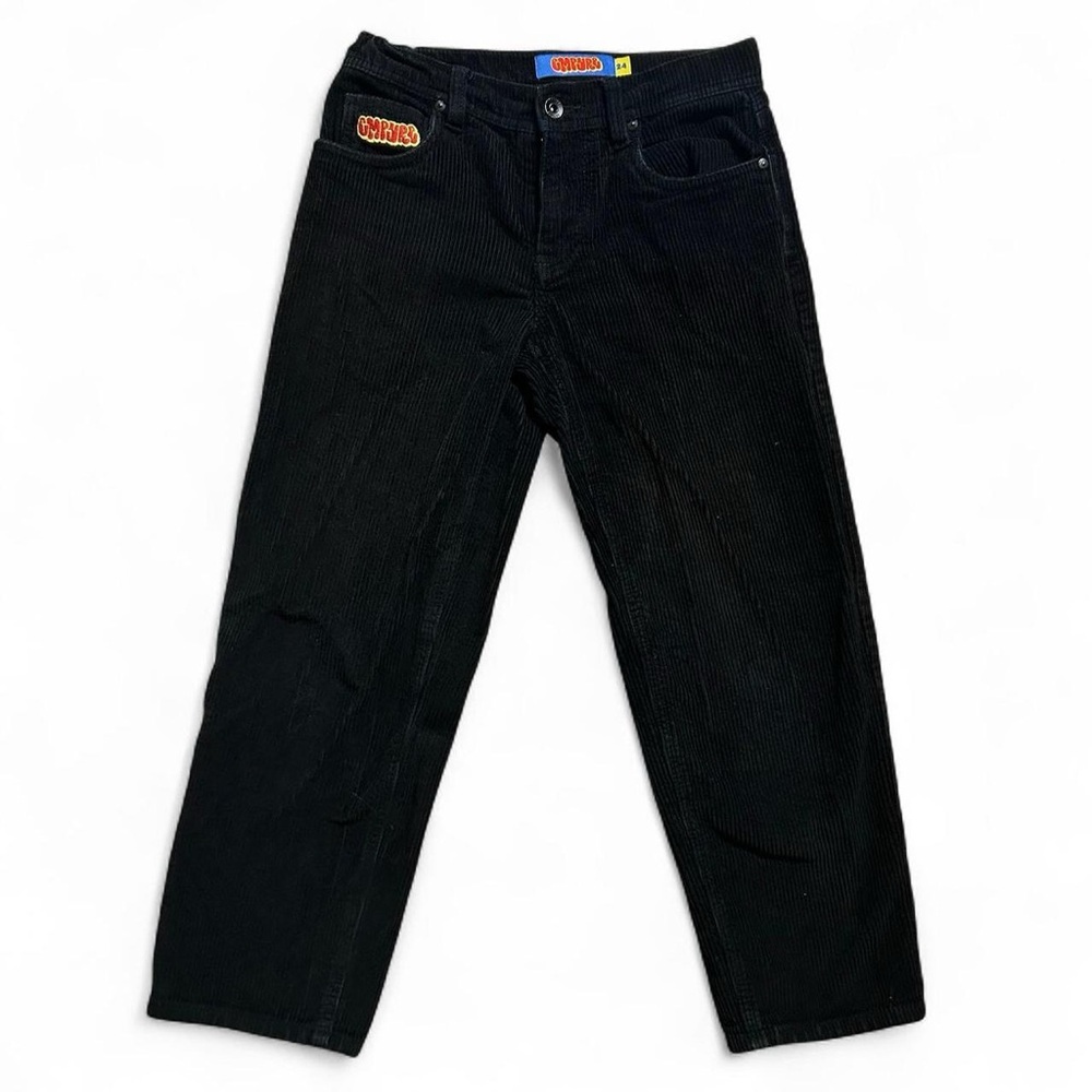Empyre Boys Black Corduroy Relaxed Fit Pants